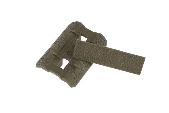 The Magpul polymer M-LOK rail cover type 2 OD Green comes in two pieces to mix and match colors